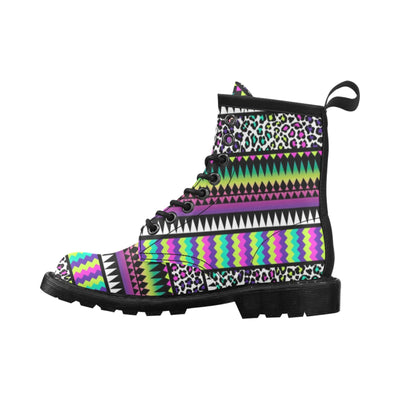 Animal Skin Aztec Rainbow Women's Boots