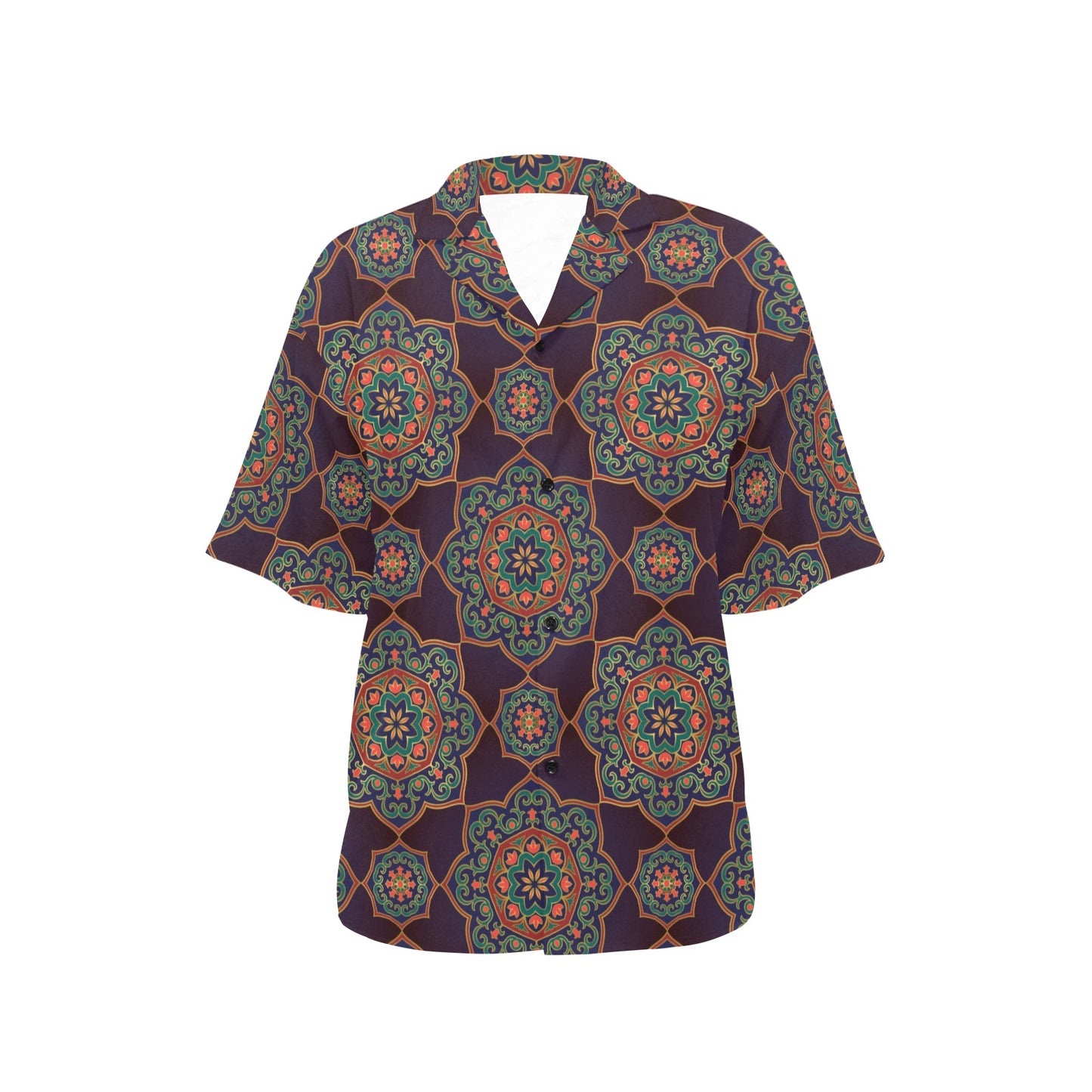 Medallion Pattern Print Design 03 Women's Hawaiian Shirt
