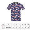 Sea Turtle With Jelly Fish Print Design LKS301 Men's All Over Print T-shirt