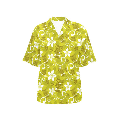 Hawaiian Themed Pattern Print Design H019 Women's Hawaiian Shirt