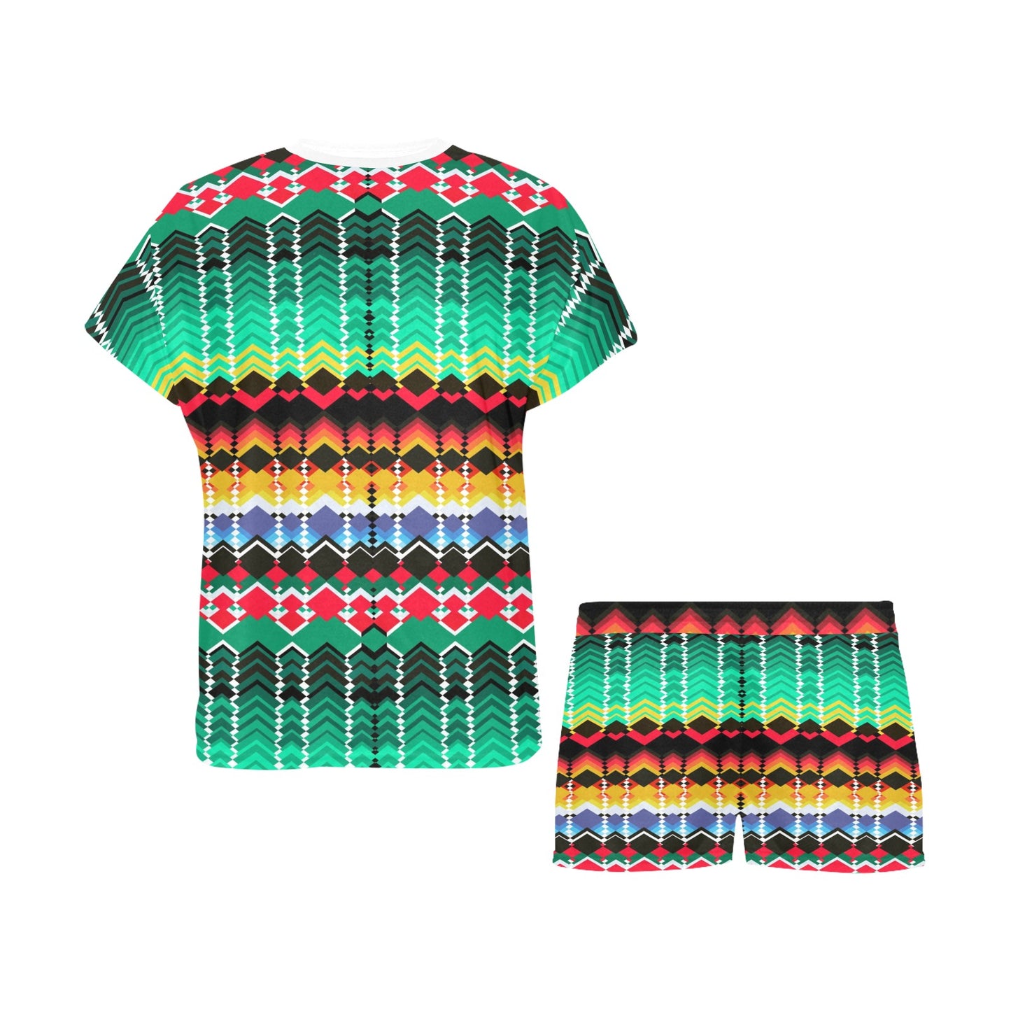 Serape Print Design LKS307 Women's Short Pajama Set