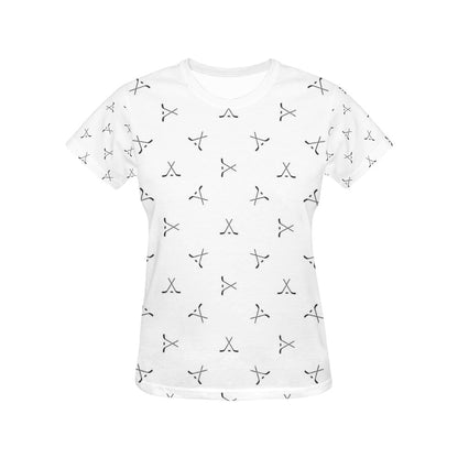 Hockey Print Design LKS304 Women's  T-shirt