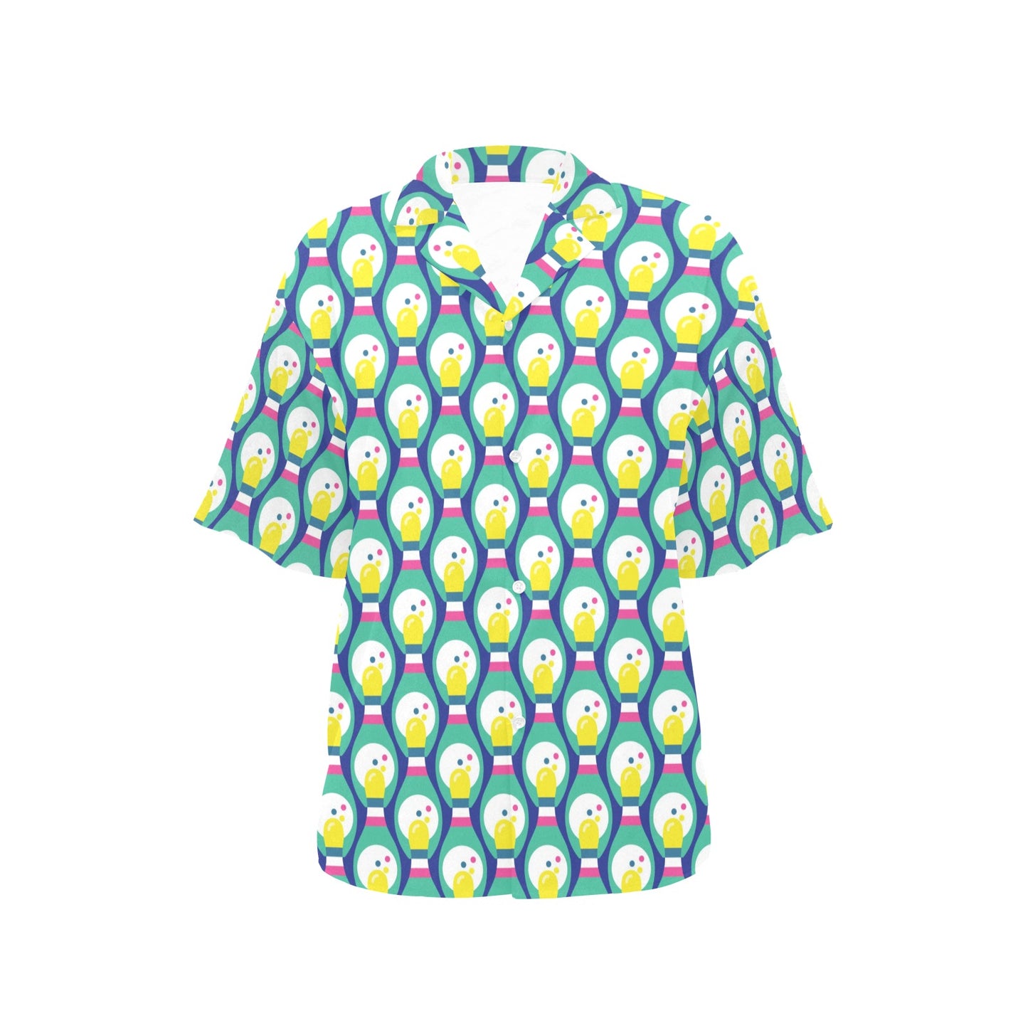 Bowling Pattern Print Design 04 Women's Hawaiian Shirt