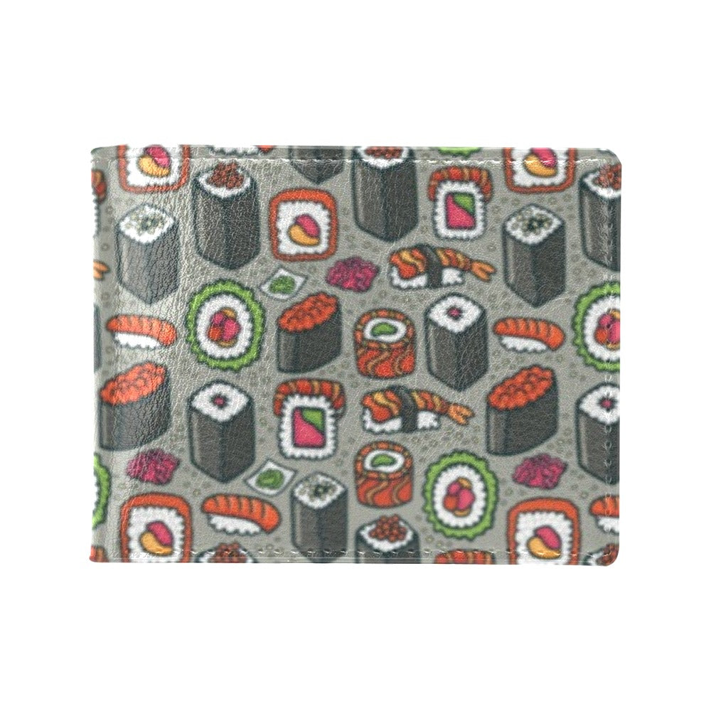 Sushi Print Design LKS301 Men's ID Card Wallet