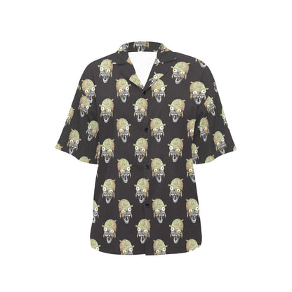 Mummy Print Design LKS304 Women's Hawaiian Shirt