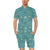 Lotus Pattern Print Design 01 Men's Romper