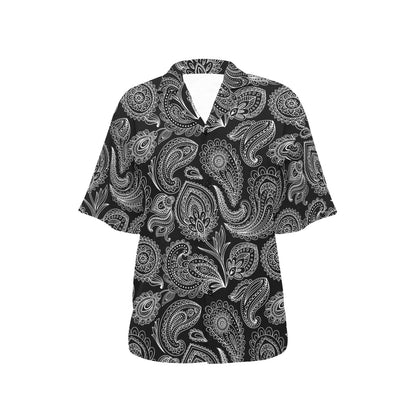 Paisley Pattern Print Design A04 Women's Hawaiian Shirt