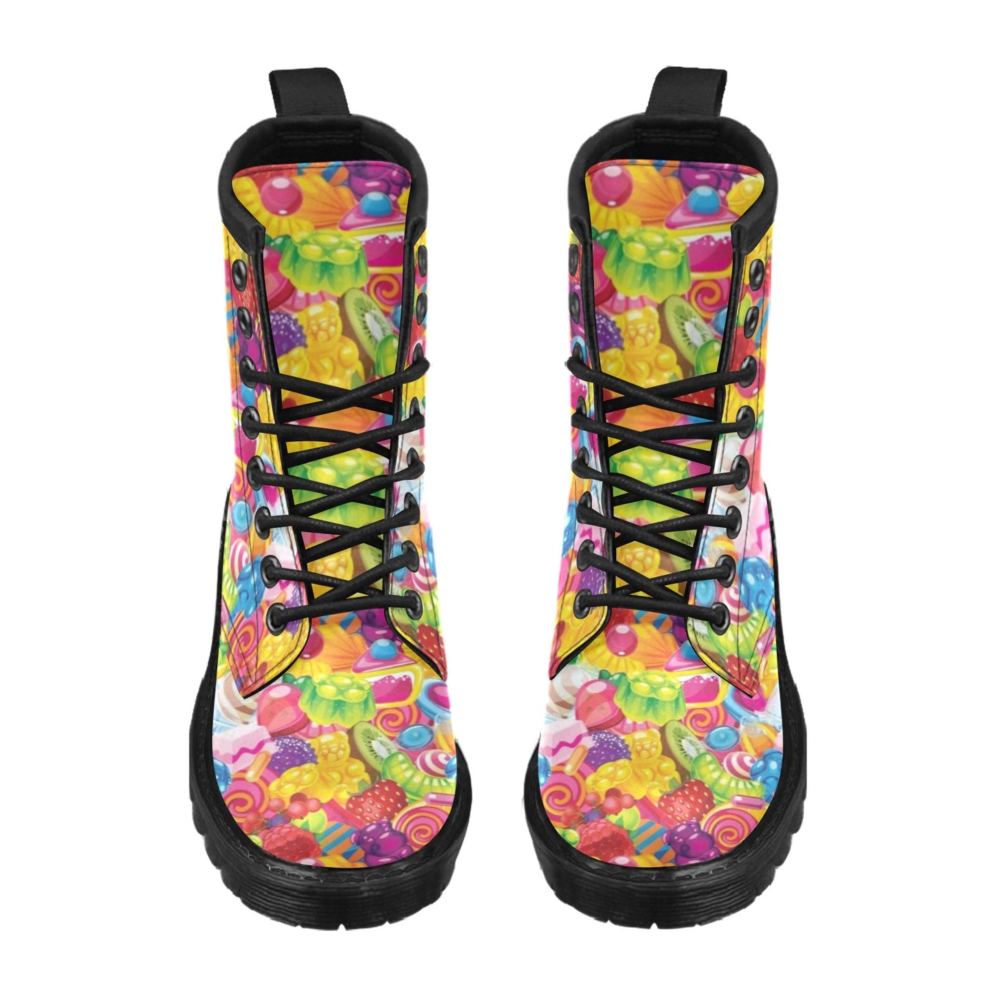 Candy Pattern Print Design CA01 Women's Boots
