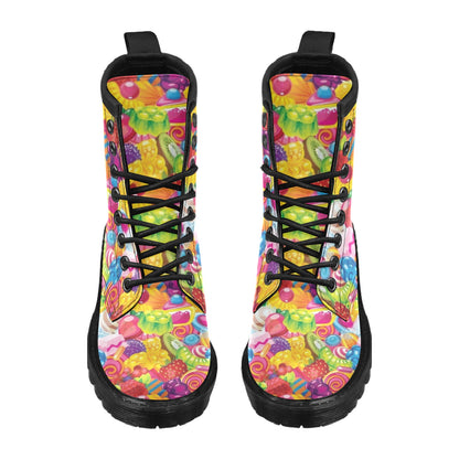 Candy Pattern Print Design CA01 Women's Boots