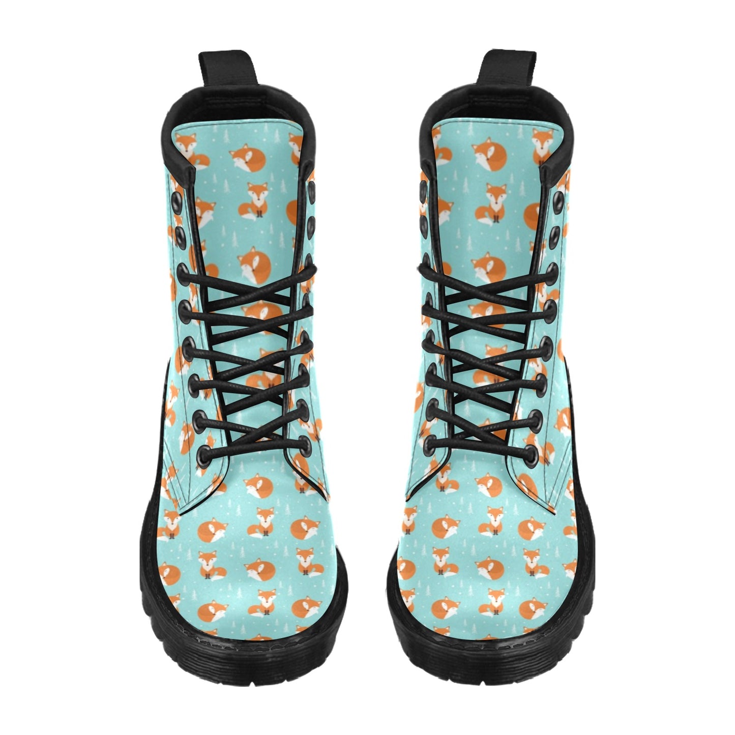 Fox Design Snow Print Pattern Women's Boots