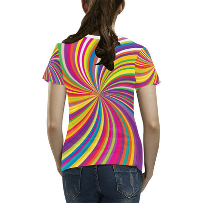Vortex Print Design LKS301 Women's  T-shirt