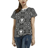 Bandana Skull Print Design LKS303 Women's  T-shirt