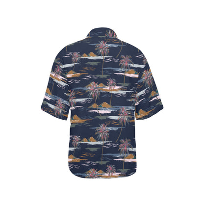 Pacific island Pattern Print Design A06 Women's Hawaiian Shirt
