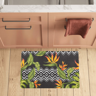 Bird Of Paradise Pattern Print Design BOP07 Kitchen Mat