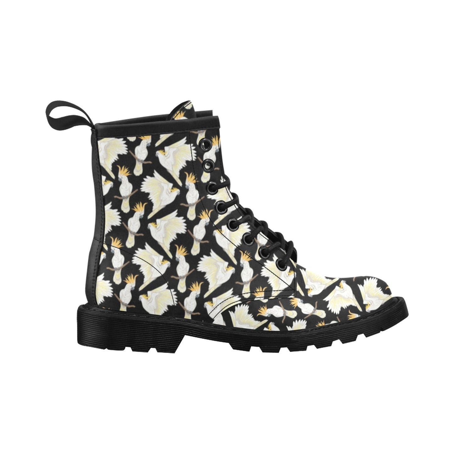 Cockatoo Print Design LKS402 Women's Boots