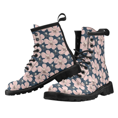 Plumeria Pattern Print Design PM018 Women's Boots