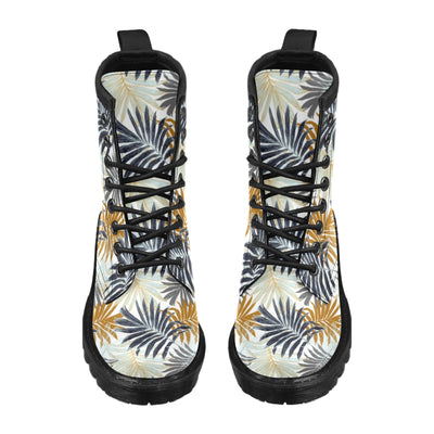 Colorful Tropical Palm Leaves Women's Boots