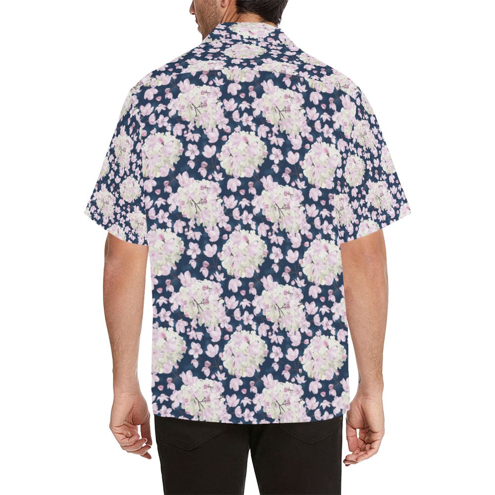 Sakura Print Design LKS305 Men's Hawaiian Shirt