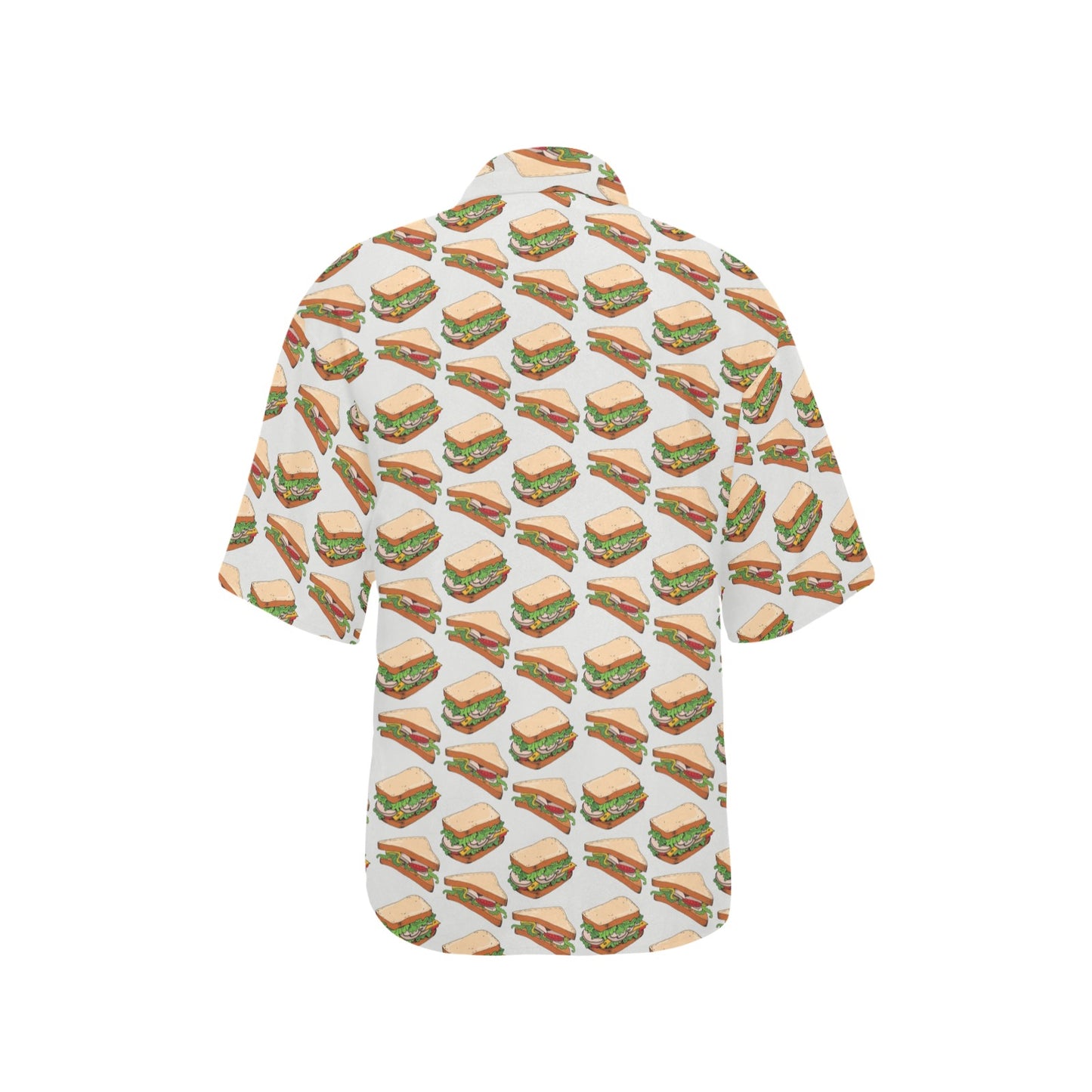 Sandwich Print Design LKS302 Women's Hawaiian Shirt