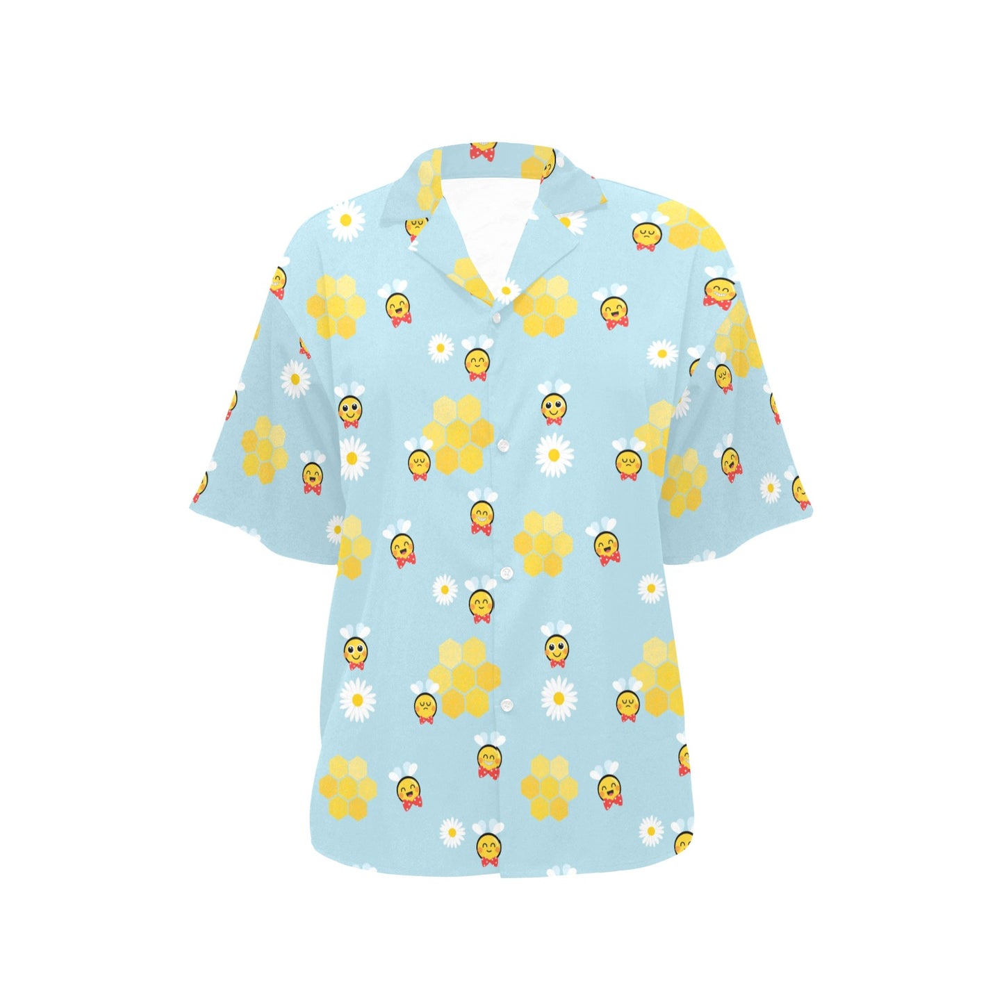 Bee Cute Print Design LKS304 Women's Hawaiian Shirt
