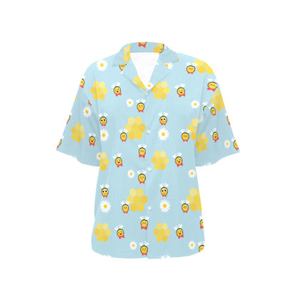 Bee Cute Print Design LKS304 Women's Hawaiian Shirt