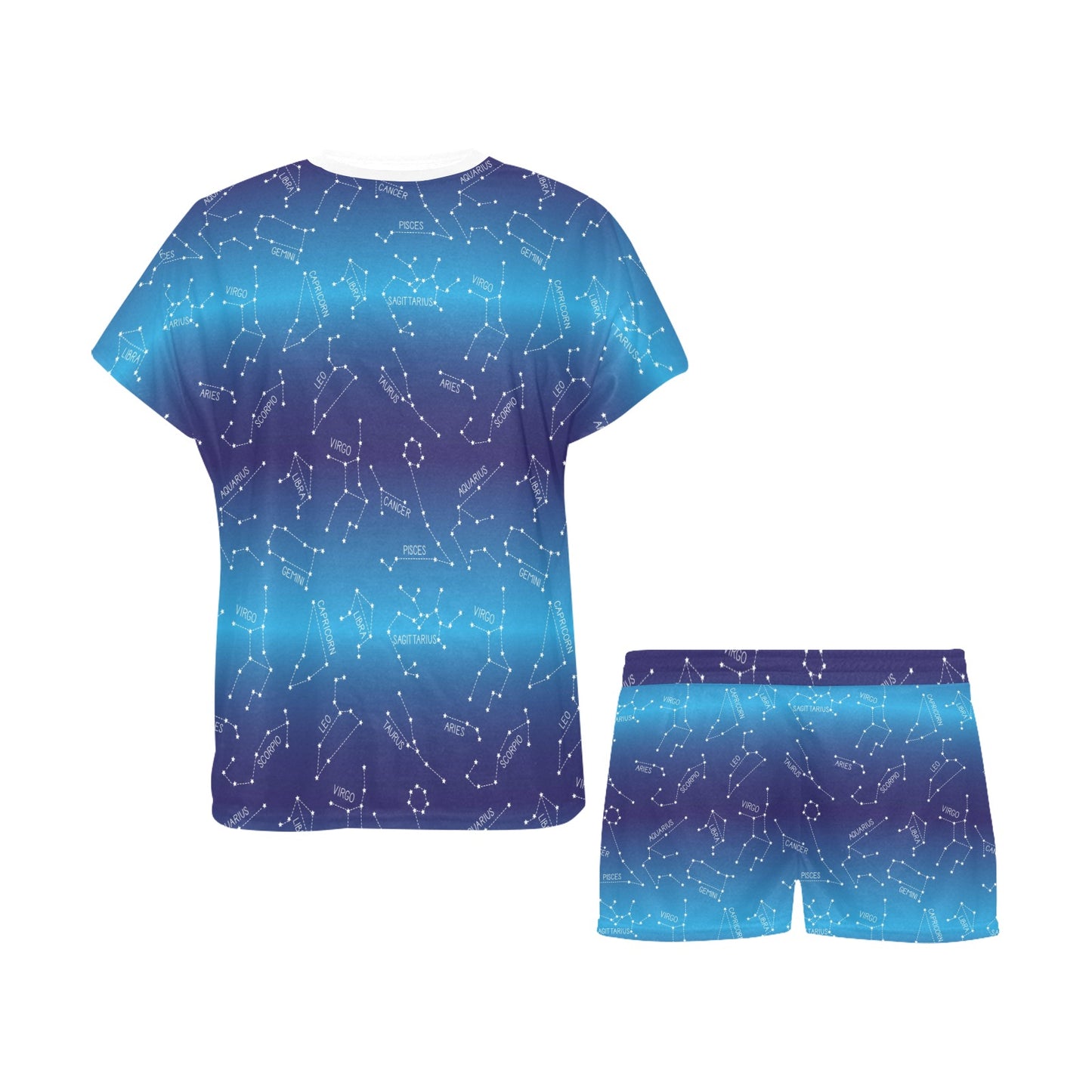 Virgo Print Design LKS302 Women's Short Pajama Set