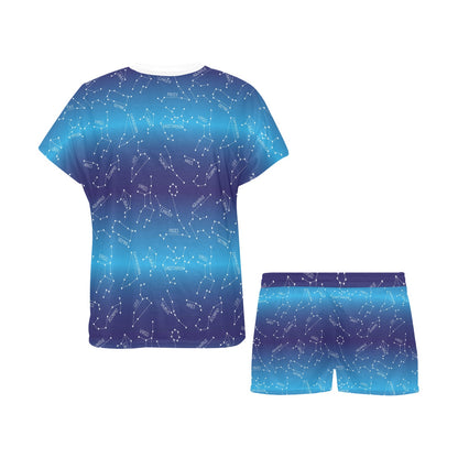 Virgo Print Design LKS302 Women's Short Pajama Set