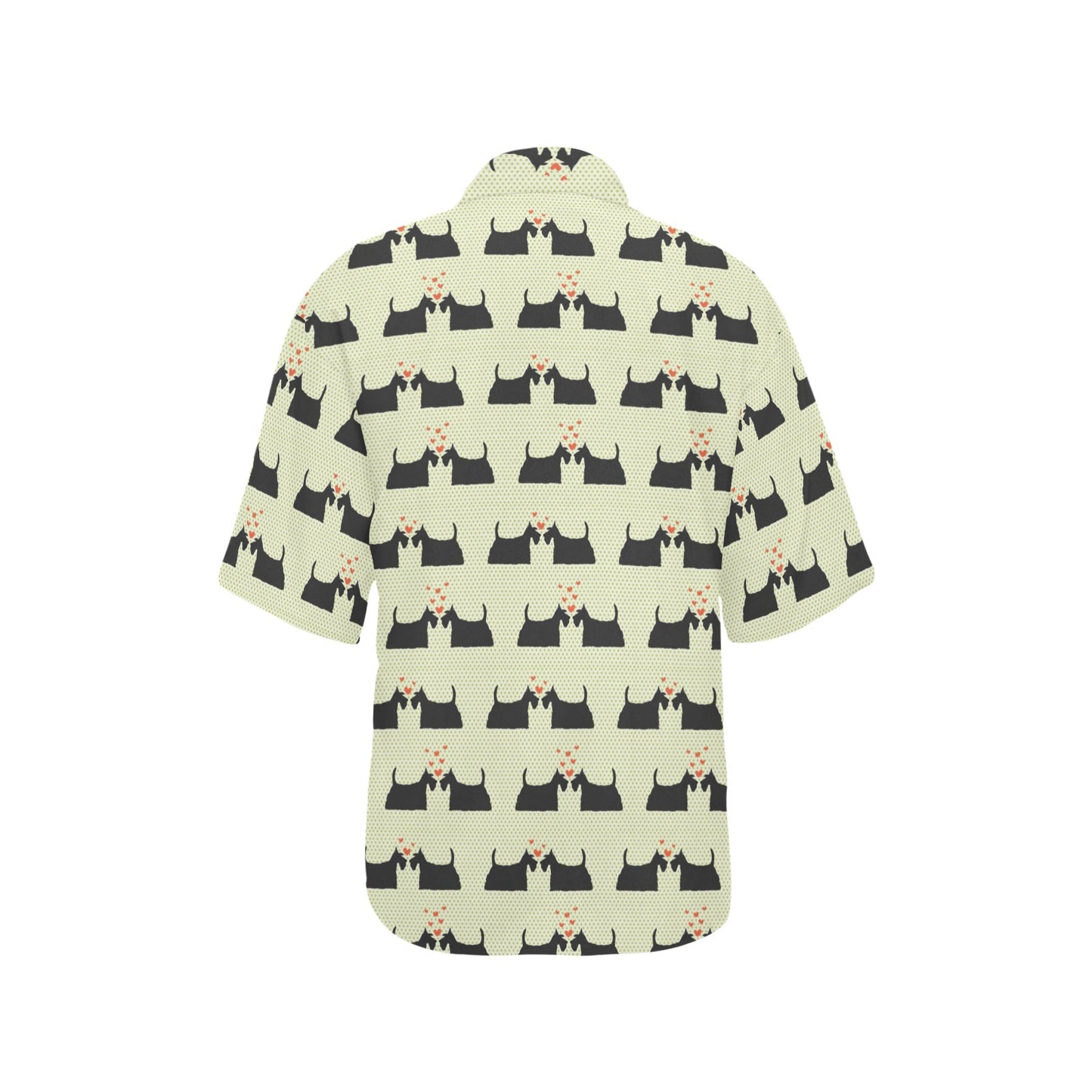 Scottish Terriers Print Design LKS304 Women's Hawaiian Shirt