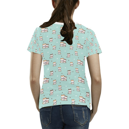 Shiba Inu Print Design LKS302 Women's  T-shirt