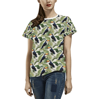 Toucan Print Design LKS308 Women's  T-shirt