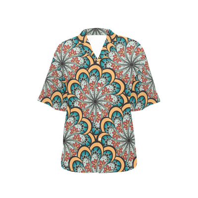 Mandala Pattern Print Design 01 Women's Hawaiian Shirt