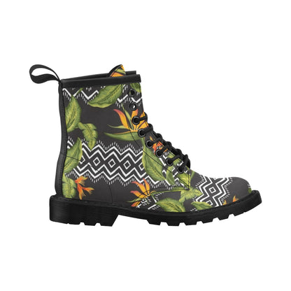 Bird Of Paradise Pattern Print Design BOP07 Women's Boots