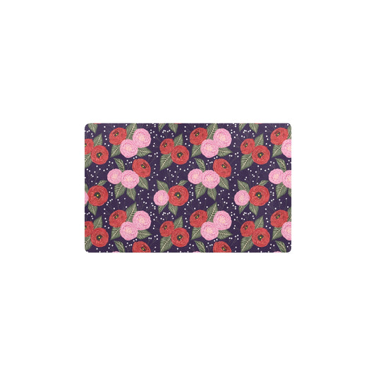 Camellia Pattern Print Design CM02 Kitchen Mat