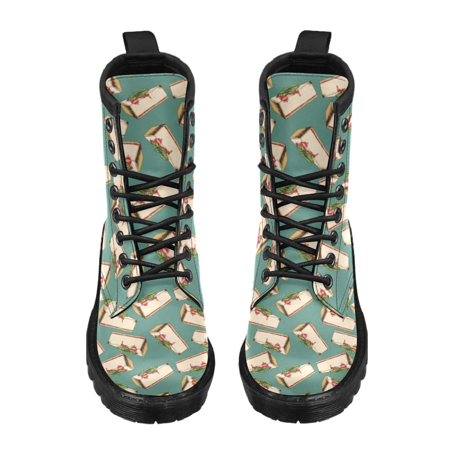 Cheesecake Pattern Print Design CK02 Women's Boots
