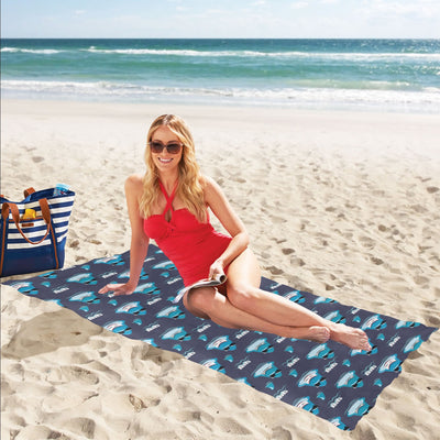 Shark Print Design LKS309 Beach Towel 32" x 71"