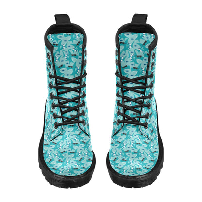 Shark Cute Print Design LKS302 Women's Boots