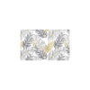 Gold Glitter Tropical Palm Leaves Kitchen Mat