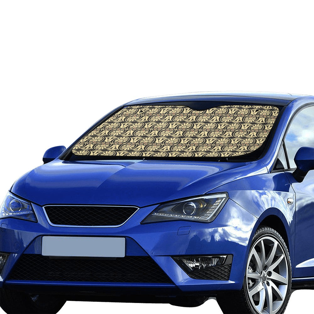 Ancient Greek Print Design LKS3014 Car front Windshield Sun Shade