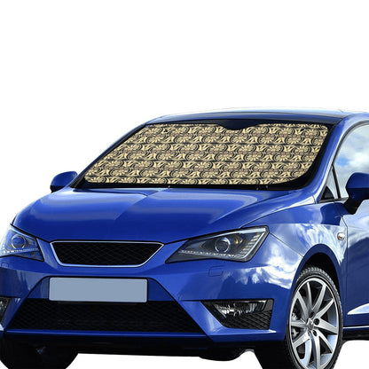 Ancient Greek Print Design LKS3014 Car front Windshield Sun Shade