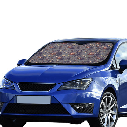 Creepy Graveyard Print Design LKS301 Car front Windshield Sun Shade
