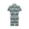 Flower Hawaiian Hibiscus Style Print Pattern Men's Romper