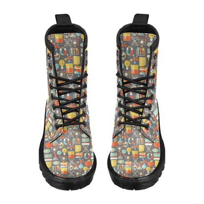 Science Print Design LKS302 Women's Boots