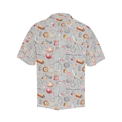 Sewing Equipment Print Design LKS302 Men's Hawaiian Shirt