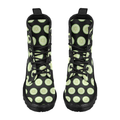 Cucumber Pattern Print Design CC02 Women's Boots