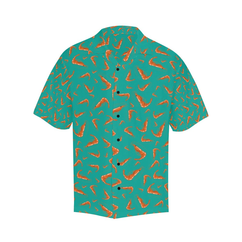 Shrimp Print Design LKS301 Men's Hawaiian Shirt