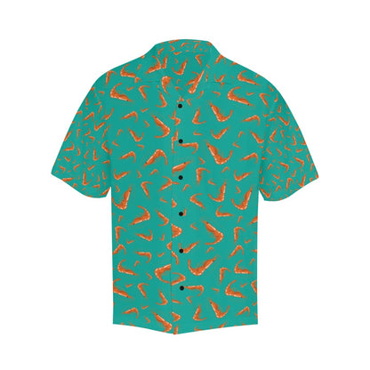Shrimp Print Design LKS301 Men's Hawaiian Shirt