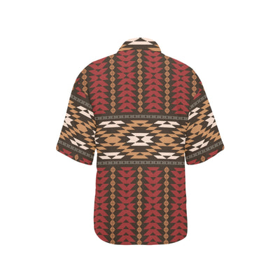 Native Pattern Print Design A02 Women's Hawaiian Shirt