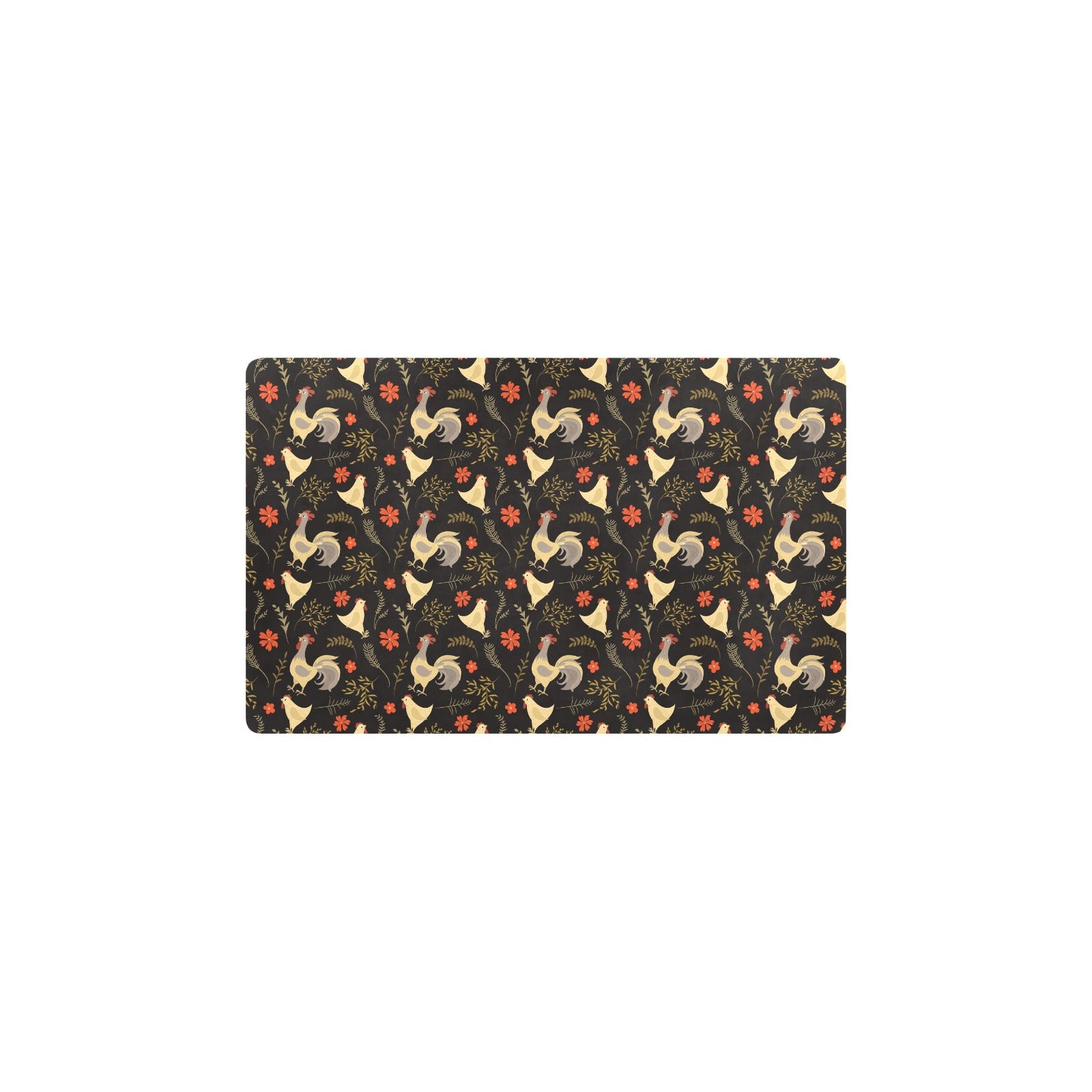 Chicken Pattern Print Design 04 Kitchen Mat