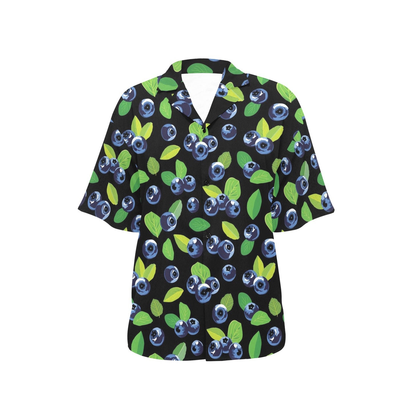 Blueberry Pattern Print Design BB03 Women's Hawaiian Shirt