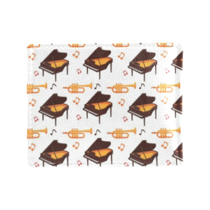 Piano Print Design LKS406 Men's ID Card Wallet